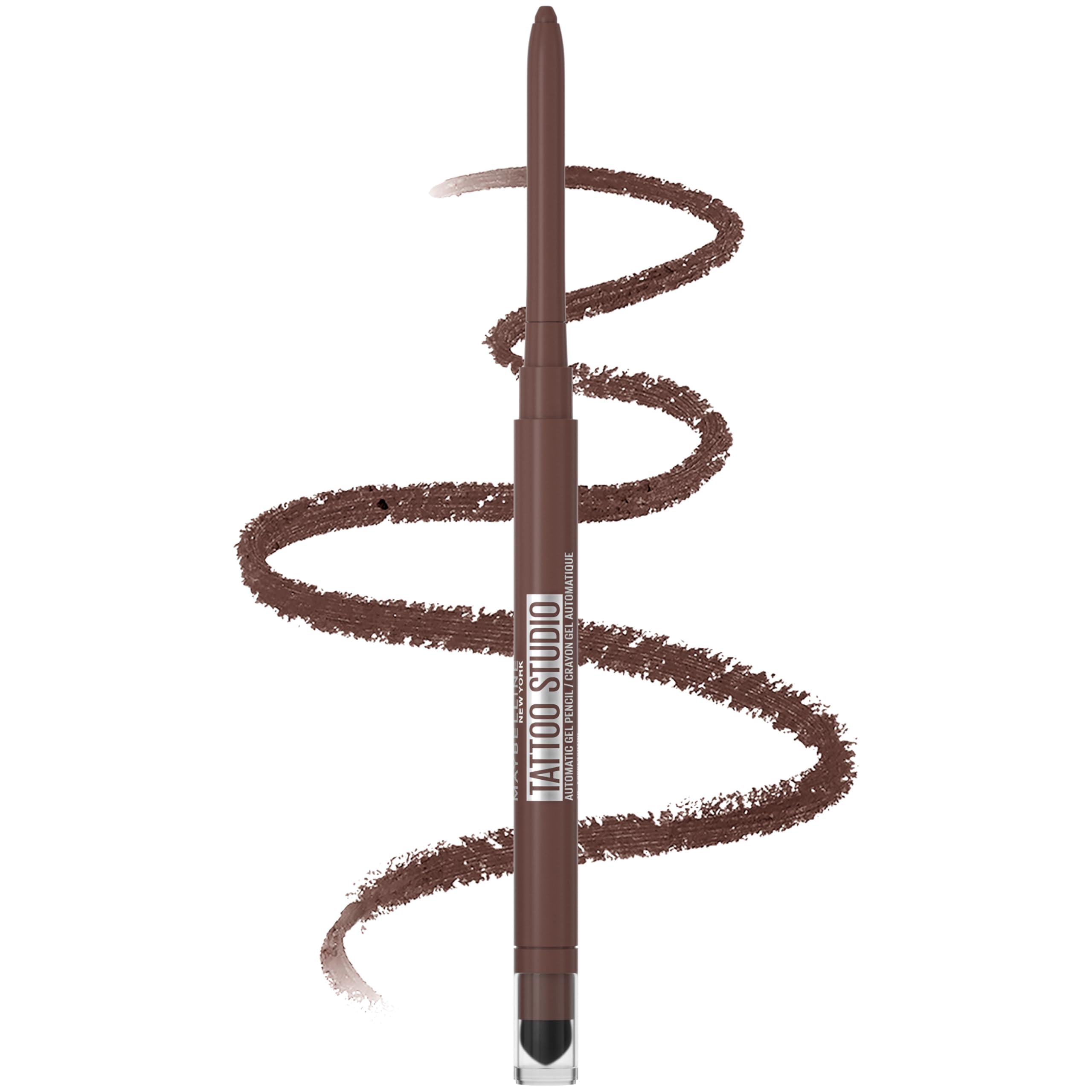 Maybelline TattooStudio Liquid Ink Liner Up To 36HR Wear, Sweat Resistant, Smudge Resistant, No Mess Removal, Longwear Liquid Eyeliner Makeup, Dark Henna Brown