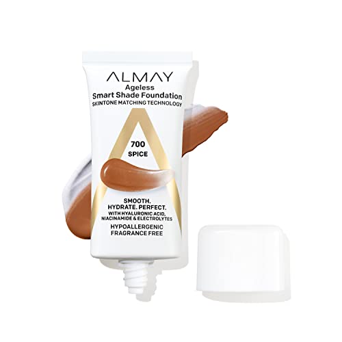Anti-Aging Foundation by Almay, Smart Shade Face Makeup with Hyaluronic Acid