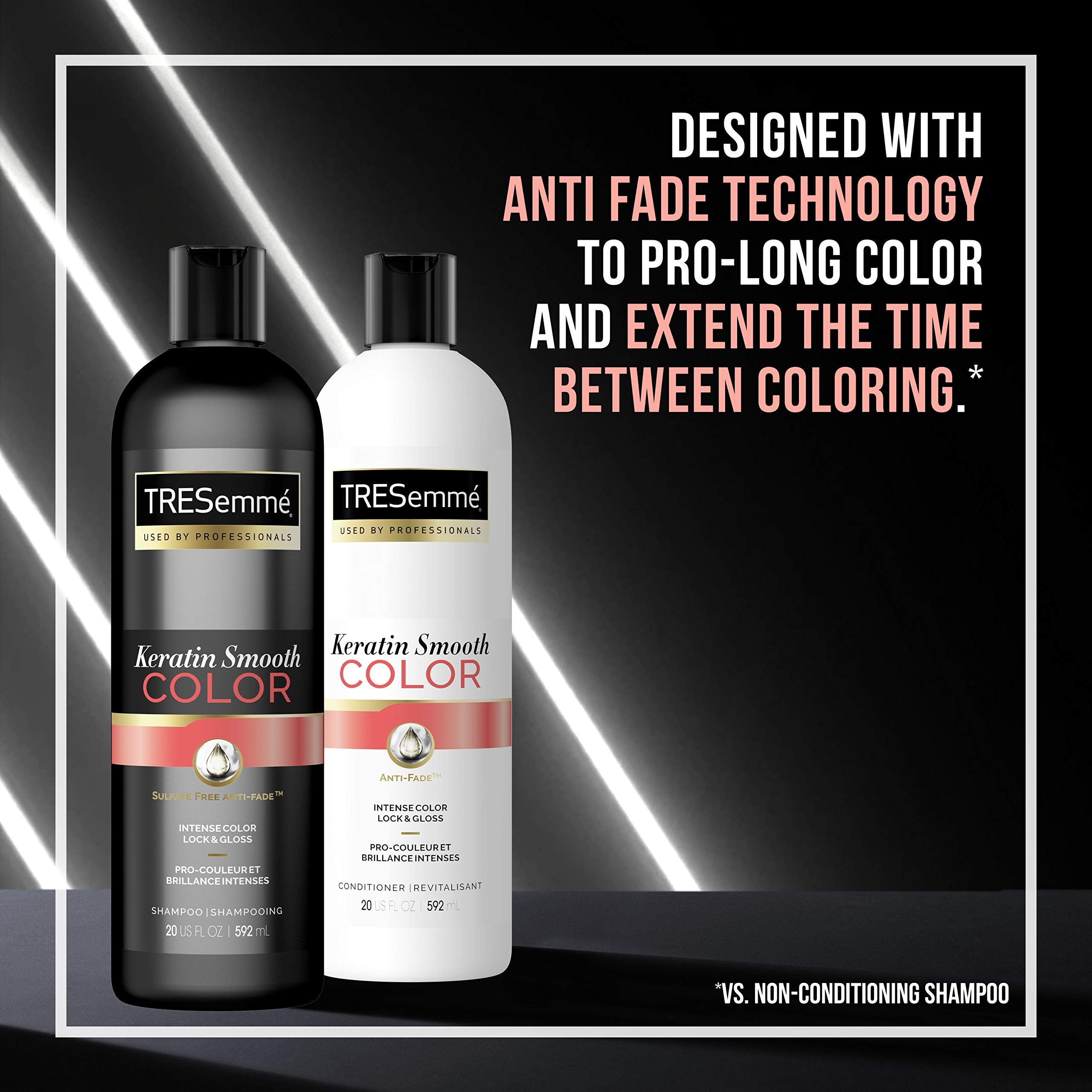 TRESemmé Conditioner for Color Treated Hair Keratin Smooth that Prolongs and Extends the Time Between Coloring 20 oz