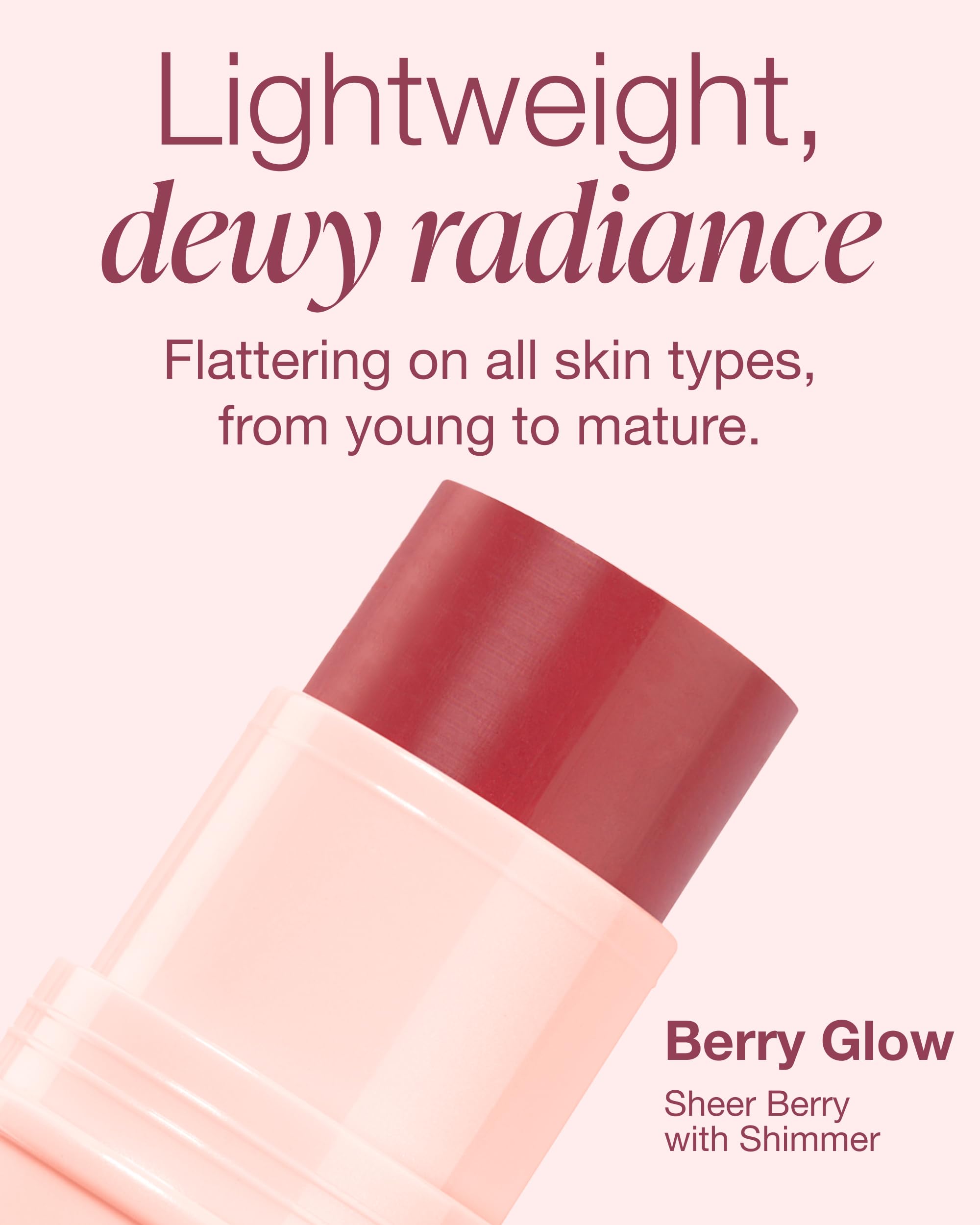 Mineral Fusion 3-in-1 Color Stick - Hydrating Cream Blush Tint for Cheek, Lip and Eye - Natural Multi Use Makeup (Rosette)