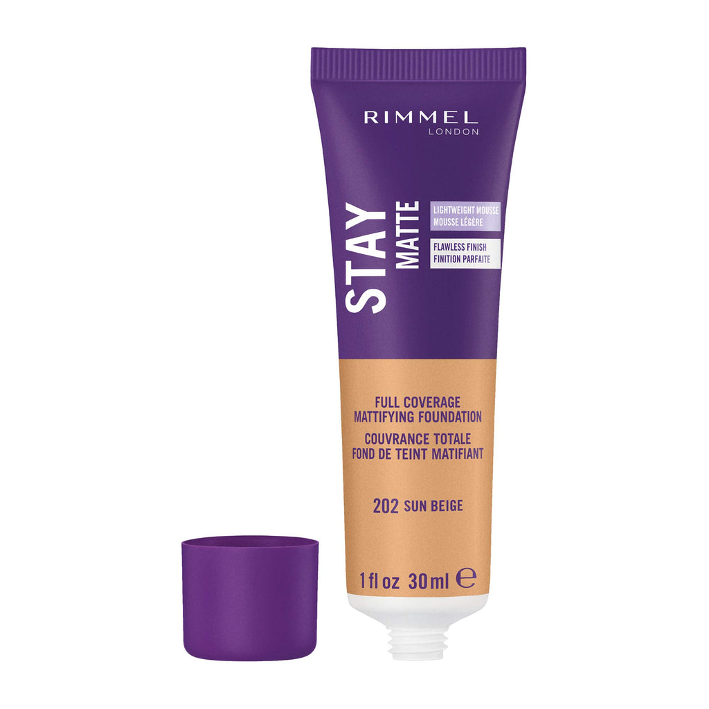 Rimmel Stay Matte Foundation Soft Beige 1 Fluid Ounce Bottle Soft Matte Powder Finish Foundation for a Naturally Flawless Look