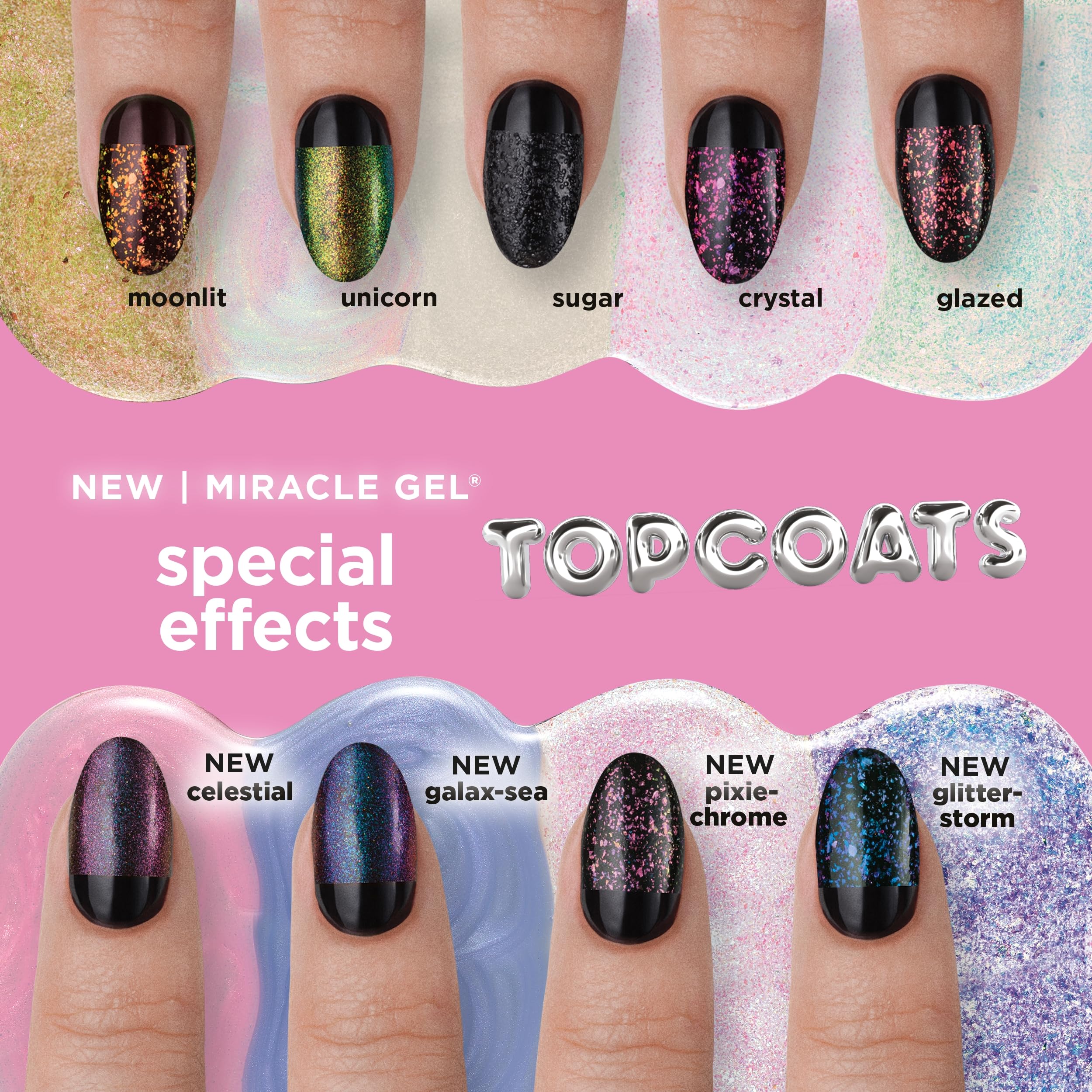 Sally Hansen Filter & Builder Top Coats Miracle Gel Celestial