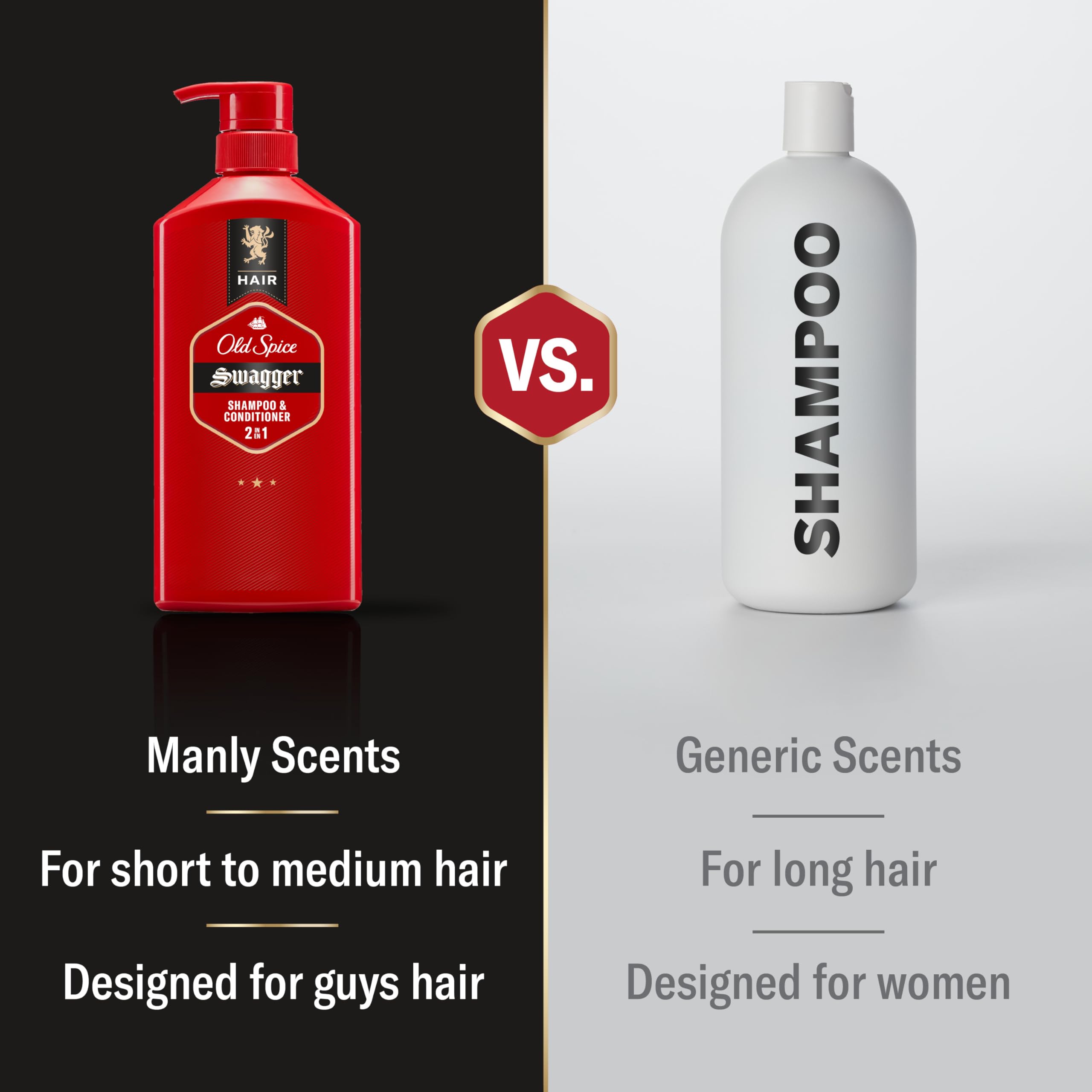 Old Spice Shampoo Conditioner Swagger for Men 2 Fl Oz