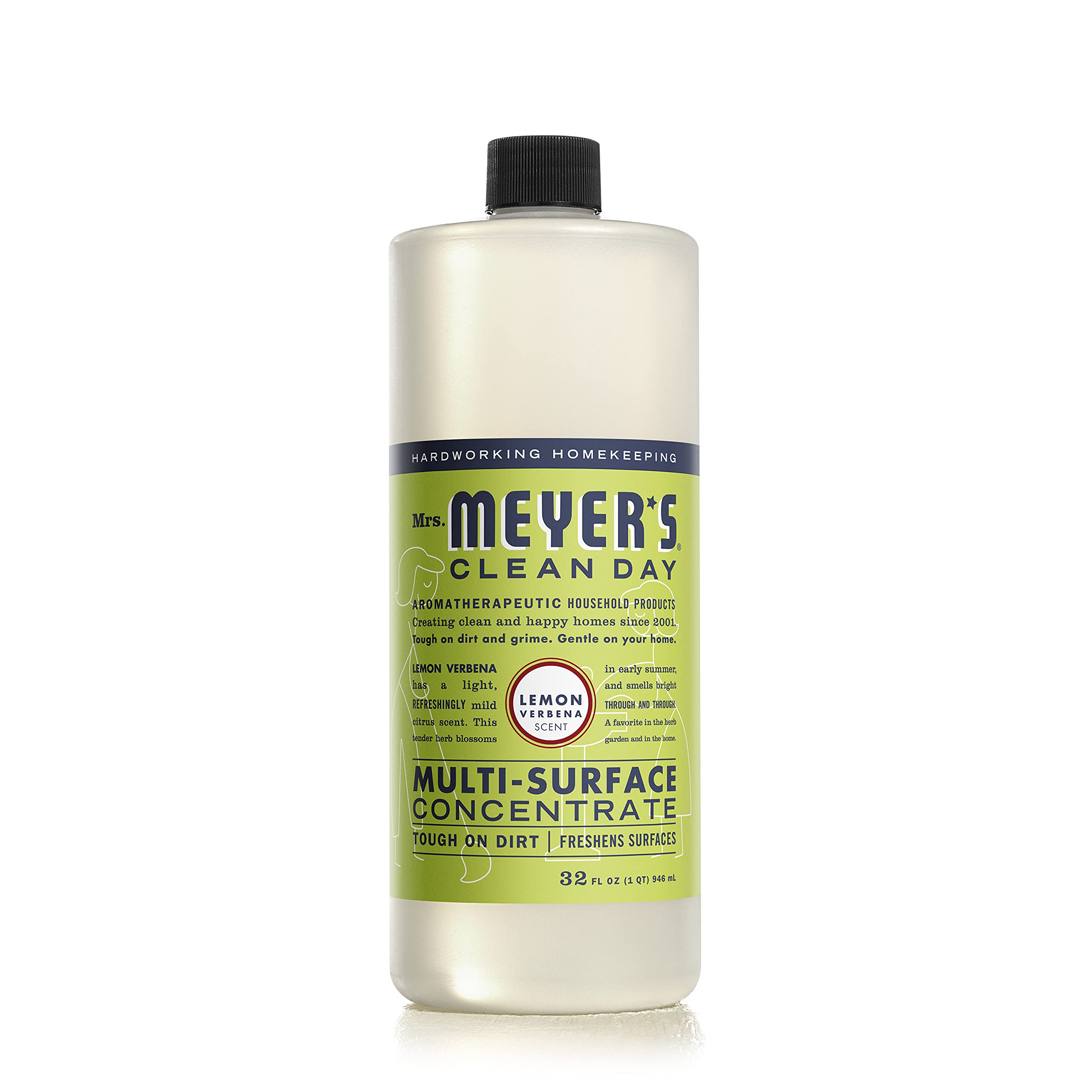 Mrs. Meyer's Clean Day Multi-Surface Concentrate Bottle, Lemon Verbena Scent, 32 Fl oz (Pack of 1)