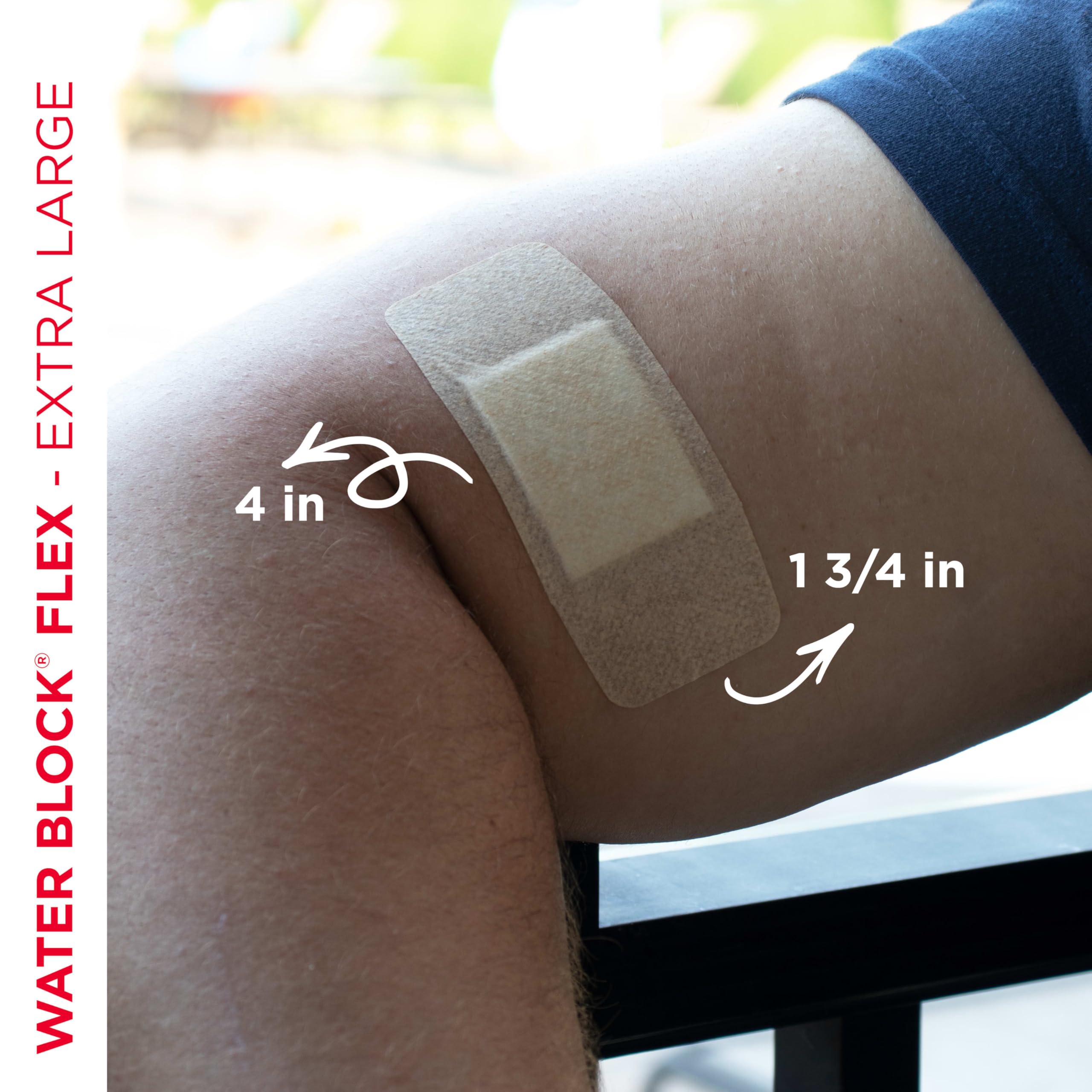 Band-Aid Brand Water Block Flex 100% Waterproof Adhesive Bandages for First-Aid Wound Care of Minor Cuts, Scrapes & Wounds, Ultra-Flexible Design, Sterile, All One Size, 3 x 20 ct