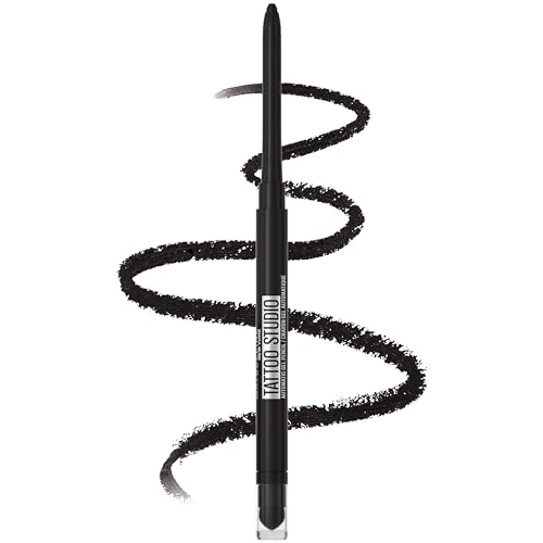 Maybelline TattooStudio Liquid Ink Liner Up To 36HR Wear, Sweat Resistant, Smudge Resistant, No Mess Removal, Longwear Liquid Eyeliner Makeup, Dark Henna Brown