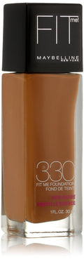 Maybelline Fit Me Dewy + Smooth Foundation, Toffee, 1 fl. oz. (Packaging May Vary)