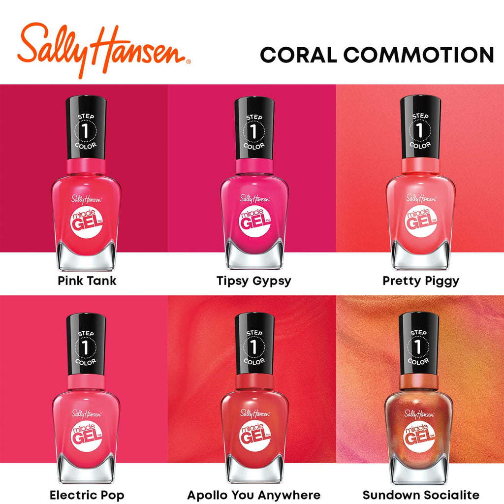 Sally Hansen Miracle Gel™, Cozy Chic Stay Toasty, Long Lasting, Gel-Like Formula, No UV Lamp Needed