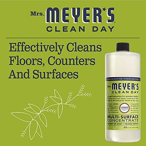 Mrs. Meyer's Clean Day Multi-Surface Concentrate Bottle, Lemon Verbena Scent, 32 Fl oz (Pack of 1)