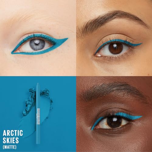 MAYBELLINE New York Tattoo Studio Long Lasting Sharpenable Eyeliner Pencil Glide on Smooth Gel Pigments with 36 Hour Wear Waterproof