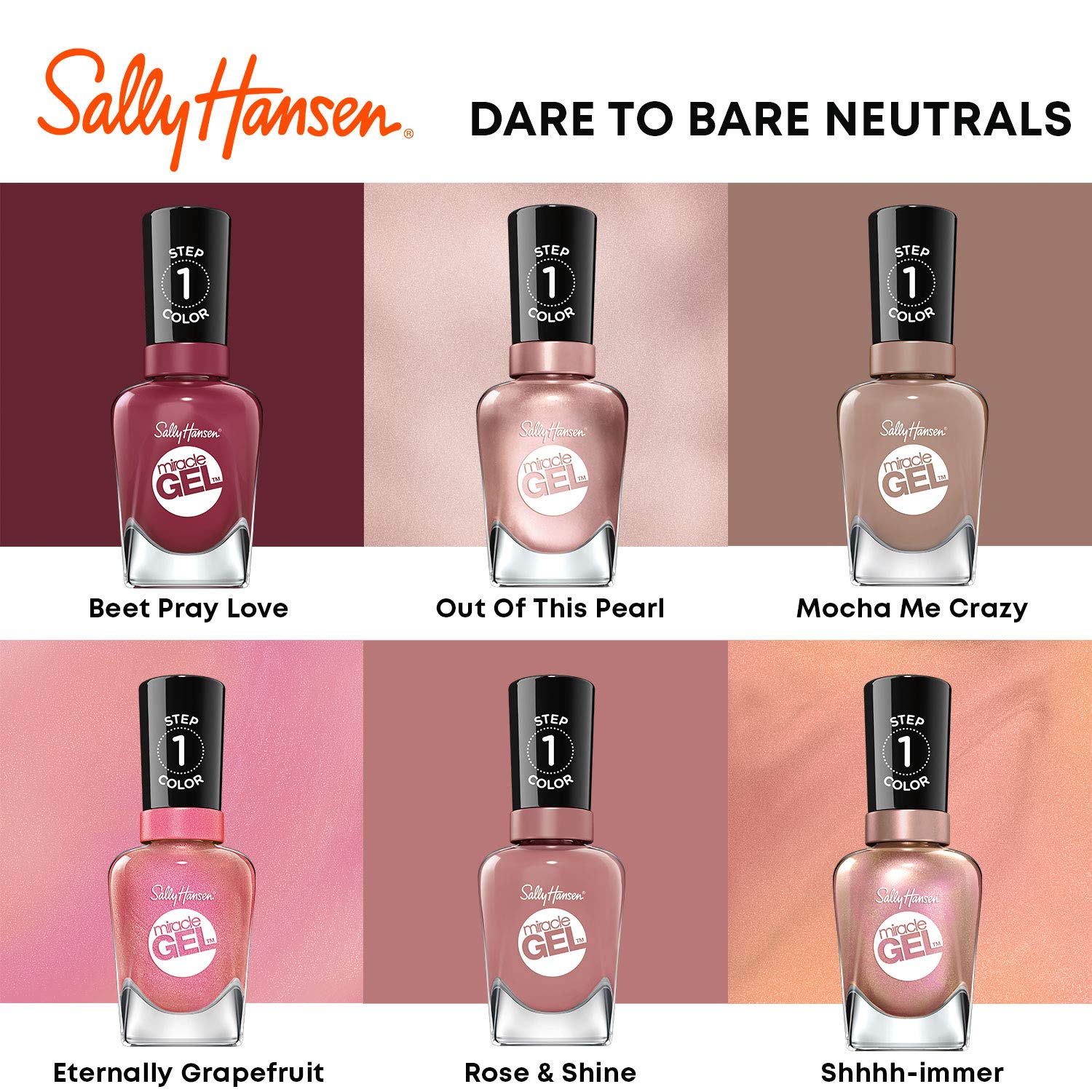Sally Hansen Miracle Gel™, Cozy Chic Sweet-er Weather, Long Lasting, Gel-Like Formula, No UV Lamp Needed