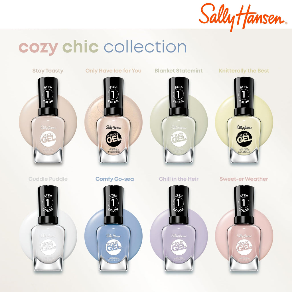 Sally Hansen Miracle Gel™, Cozy Chic Sweet-er Weather, Long Lasting, Gel-Like Formula, No UV Lamp Needed