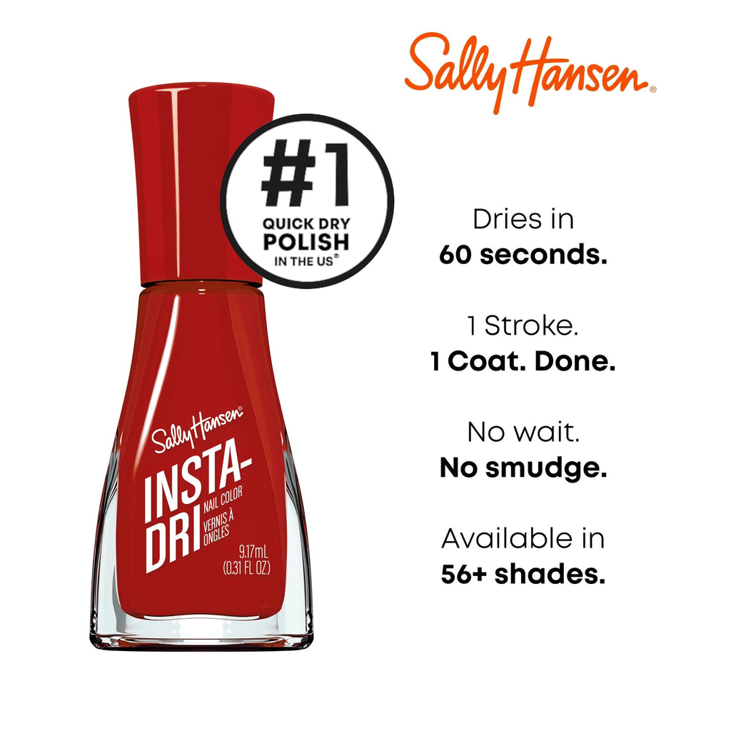 Sally Hansen Insta-Dri Nail Polish - City Chic Collection - That's A Blazing! - 0.31 fl oz, Shelf Pack of 2