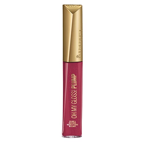Rimmel Stay Plumped Lip Gloss, 501 Raspberry Sundae, Shelf Pack of 2