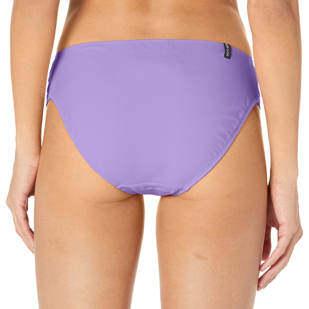 Body Glove Women's Smoothies Nuevo Contempo Solid Full Coverage Bikini Bottom Swimsuit