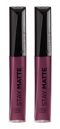 Rimmel Stay matte lip liquid, midnight, 0.21 Fl Oz (Pack of 2)